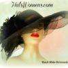 Purple Wide Sheer Brim Formal Designer Fashion Hat With Feathers, Ladies Derby Hats