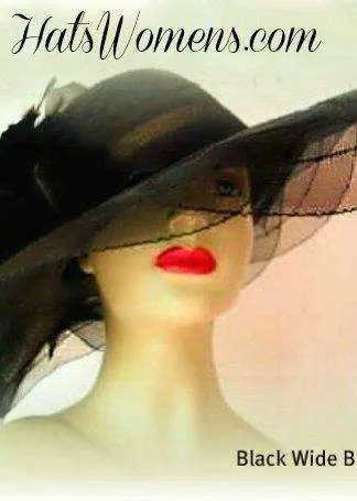 Ladies Kentucky Derby Hats, Formal Church Hats With Feathers, Hats For Weddings, Wide Brim Hats For Horse Races