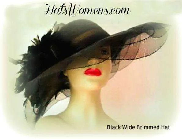 Ladies Kentucky Derby Hats, Formal Church Hats With Feathers, Hats For Weddings, Wide Brim Hats For Horse Races
