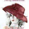 Burgundy Sinamay Straw Ladies Spring Hat Hats, Kentucky Derby, Horse Racing, Bridal Couture Headwear Hats Custom Millinery