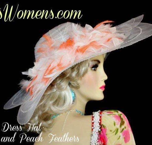 Kentucky Derby Hat, Women's Big Sheer Brim Formal Wedding Hat, 9ijnb