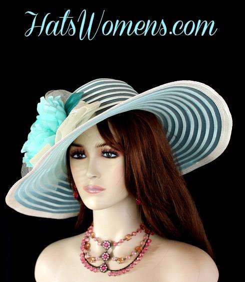 Turquoise Dress Ladies Wedding Hats