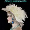 Ivory Wedding Church Hat For Women