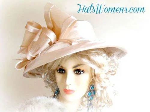White Satin Bridal Designer Hat Available In Colors, Wedding Hats - Image 6