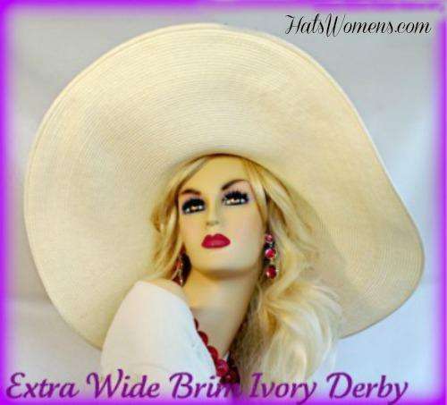 Ivory Coffee Beige Coral Peach Green Wide Brimmed Hat Designer Hats