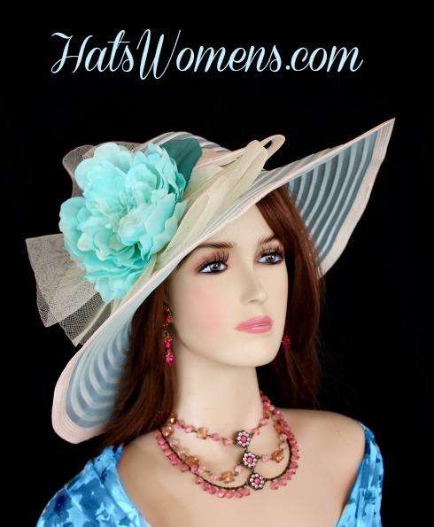 Aqua wedding hat sales