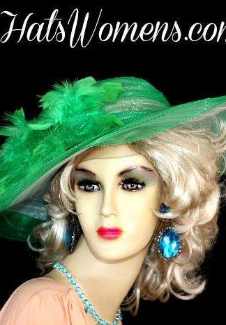 Church Hat For Women Kelly Green