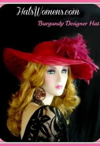 Dress Hats For Women, Women's Designer Fashion Hat Hats, Church Hats, Bridal Hats Couture Headpieces, Formal Kentucky Derby Hats With Feathers