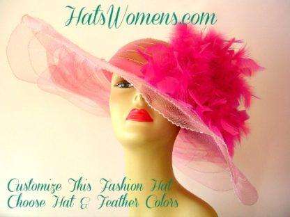 Fashion Hats Kelly Green White Red Pink Black Women's Wedding Hats - Image 21