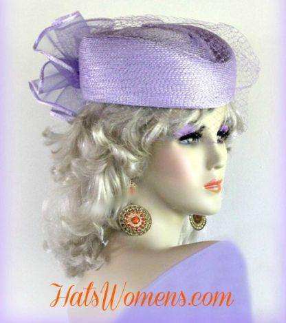 Beige Designer Pillbox Wedding Special Occasion Hat, Women's Hats NY - Image 5