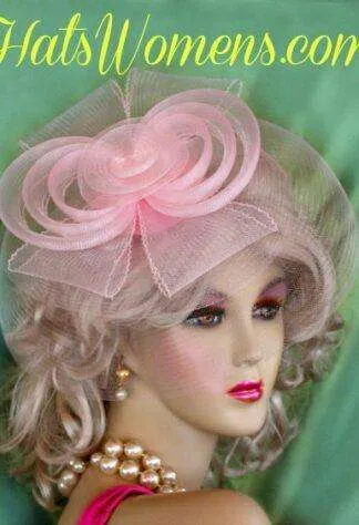 Hat Fascinator Pink For Women