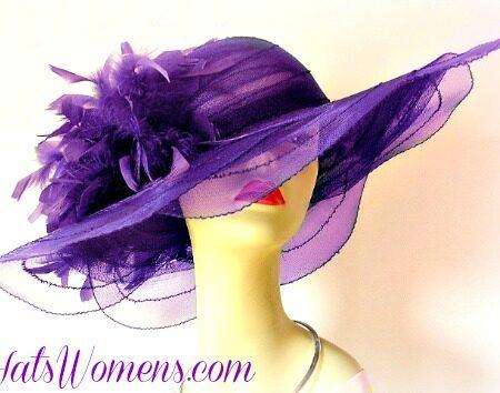 Women's Purple Kentucky Derby Hat