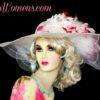 Kentucky Derby Hat, Women's Big Sheer Brim Formal Wedding Hat, 9ijnb - Image 11