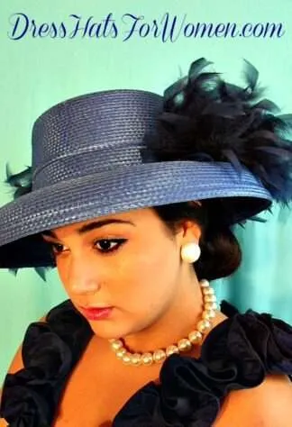 Dress Hats For Women, Kentucky Derby Hats, Hats For Horse Races, Haute Couture Fashion Hats, Formal Wedding Hats, Bridal Headpiece, Cocktail Hats, Mother Of The Bride Hats, Sinamay Straw Hats, Large Big Brim Hats, Hats For Horse Races, Church Sabbath Hats, Satin Hats, Pillbox Veil Hat, Ladies Royal Blue Dress Wedding Hat With Your Choice Of Hat And Feather Colors, Kentucky Derby Hats, Church Hats, Women's Designer Fashion Hats, Mother Of The Bride Apparel Hats, Custom Hats For Horse Races