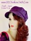 Heymei Shiny Sequins Baseball Cap – Adjustable Unisex Hip-Hop Style Hat In Purple