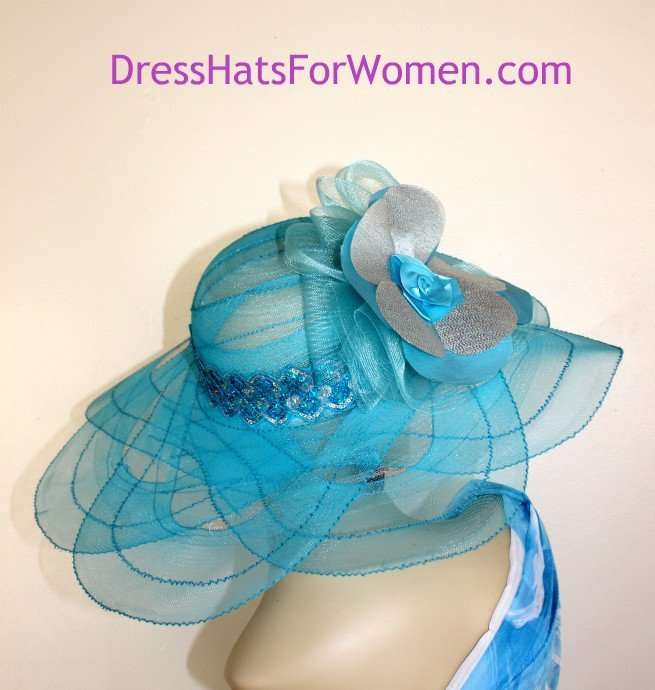 turquoise hats for weddings