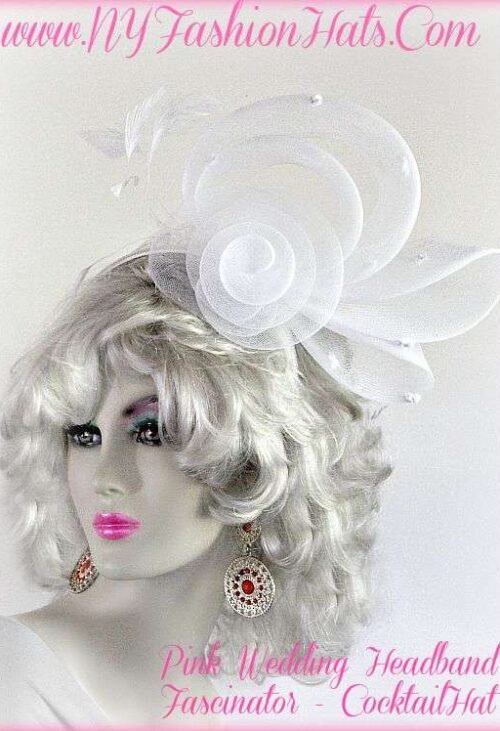 whitehats_cocktailhats_coralhats_pinkhats_weddingfascinator_whitebridalheadpiece_nyfashionhats_fascinators