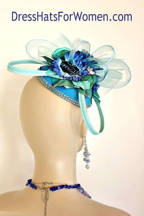 Custom Church Wedding Dress Hat Fascinator Headpiece