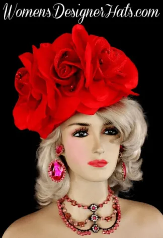 Formal Haute Couture Hats, Ladies Fashion Hats, Hats For Wedding Guests, Avant Garde Luxury Hats, Pillbox Hats, Mother Of The Bride Hat, Bridal Headpiece, Wedding Fascinator, Hats For Horse Races, Kentucky Derby Hats, Church Hats, Occasion Dress Hats, Designer Hats For Women, Red Formal Pillbox Wedding Hat