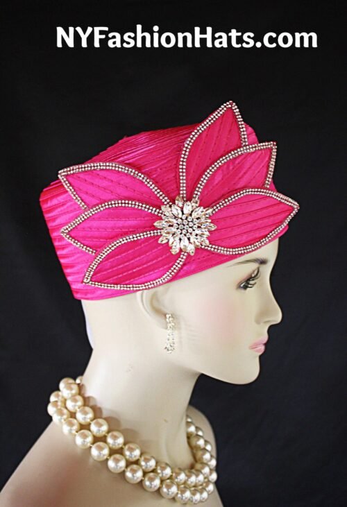 Hot Pink Fuchsia Pillbox Wedding Bridal Hat, Designer Dress Formal Hats Women, Ladies Church Hats, Mother Of The Bride Hat, Ny Fashion Hats